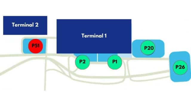 Parking 51 aéroport Genève plan